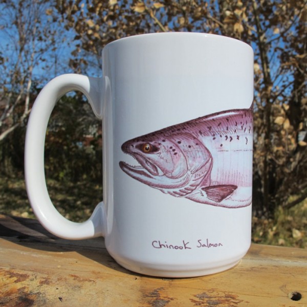 Chinook (King) Salmon | Coffee Mug | Jeff Currier