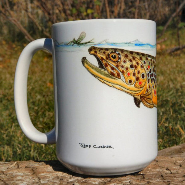 Swimming Brown Trout | Coffee Mug | Jeff Currier