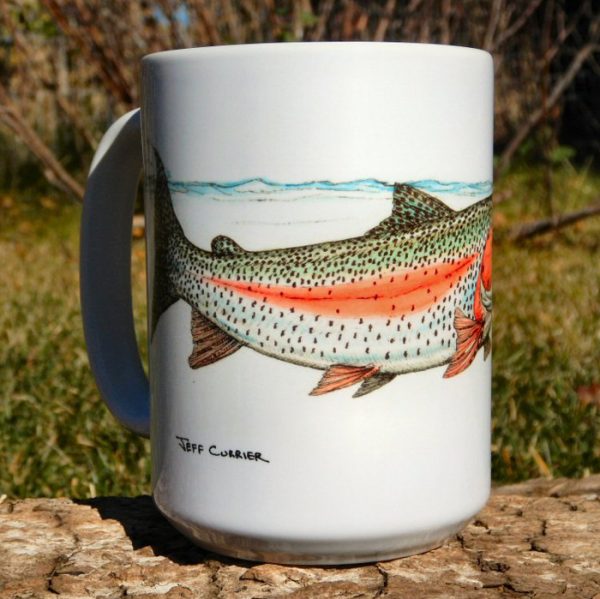 Swimming Rainbow Trout | Coffee Mug | Jeff Currier - Image 2