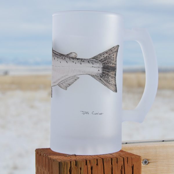 Chinook (King) Salmon | Frosted Mug | Jeff Currier - Image 2