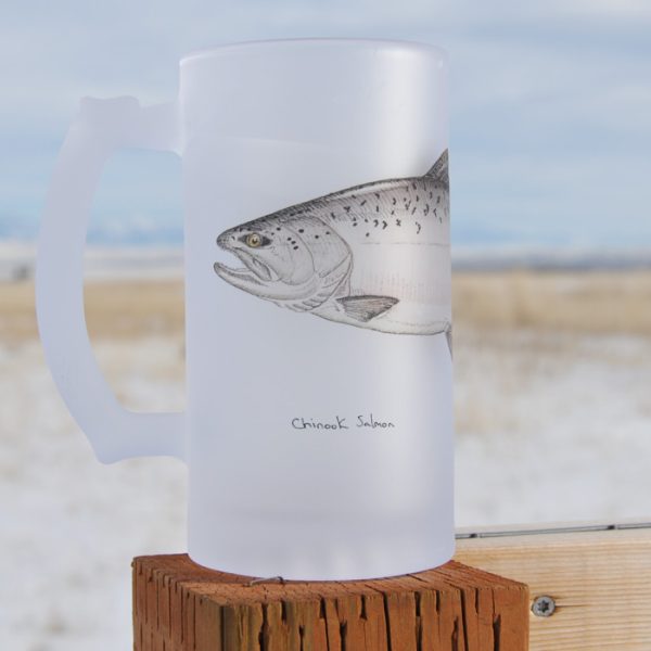 Chinook (King) Salmon | Frosted Mug | Jeff Currier