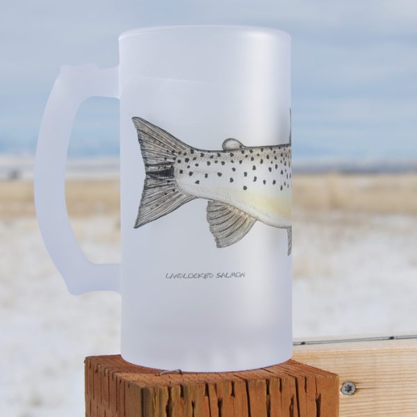 Landlocked (Ouananiche) Salmon | Frosted Mug | Jeff Currier - Image 2