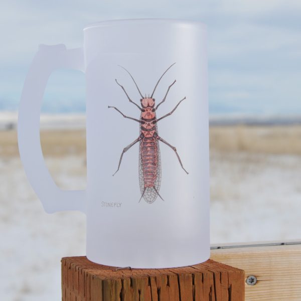 Salmonfly | Frosted Mug | Jeff Currier - Image 2