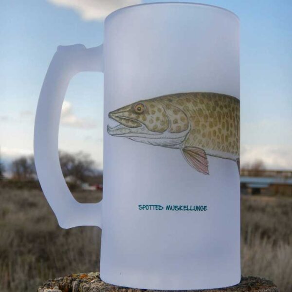 Spotted Muskellunge | Frosted Mug | Jeff Currier