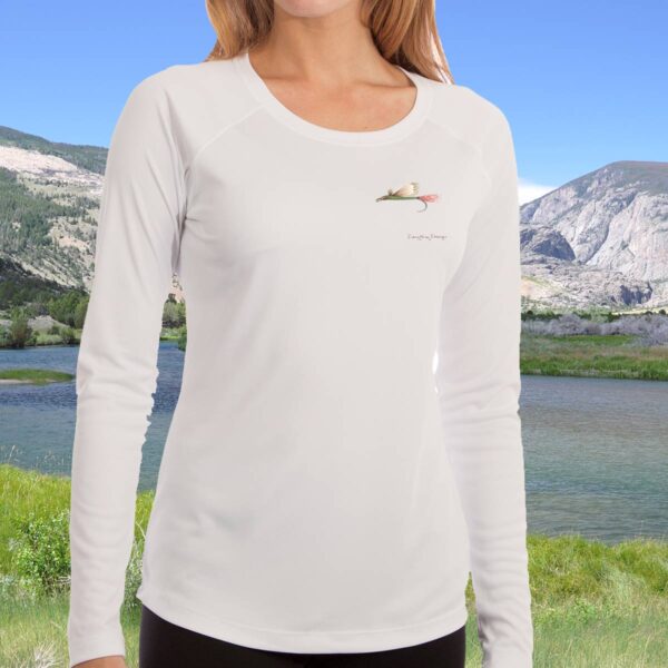 Golden Trout | Ladies Solar Long Sleeve Shirt - Image 4