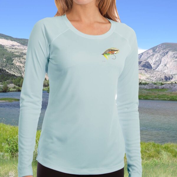 Pink Salmon | Ladies Solar Long Sleeve Shirt - Image 2