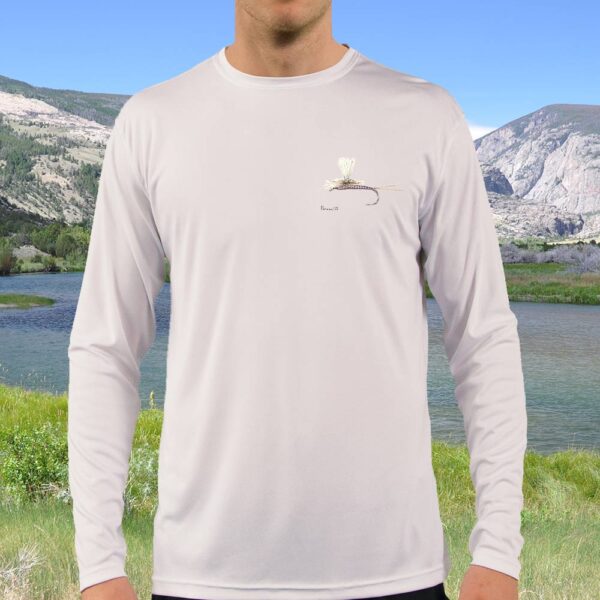 Swimming Brook Trout | Solar Long Sleeve Shirt - Image 2