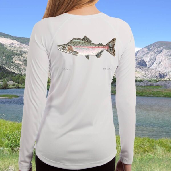 Pink Salmon | Ladies Solar Long Sleeve Shirt - Image 3