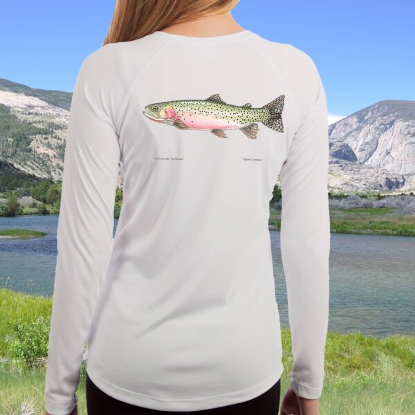 Westslope Cutthroat | Ladies Solar Long Sleeve Shirt - Image 3