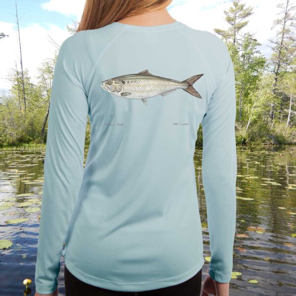 American Shad | Ladies Solar Long Sleeve Shirt - Image 3