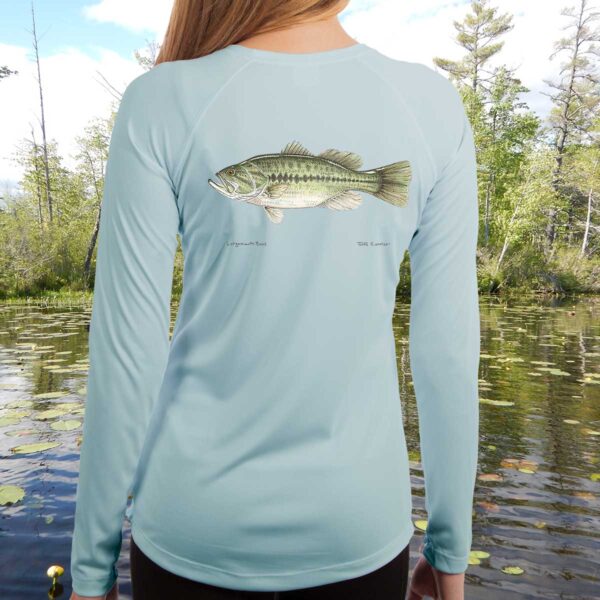 Largemouth Bass | Ladies Solar Long Sleeve Shirt - Image 3