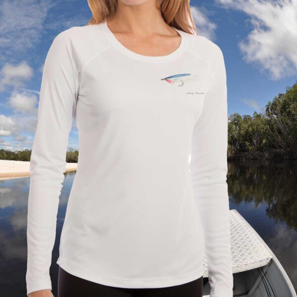 Peacock Bass | Ladies Solar Long Sleeve Shirt - Image 2