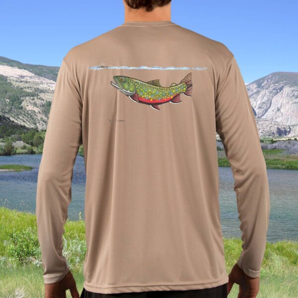 Swimming Brook Trout | Solar Long Sleeve Shirt - Image 5