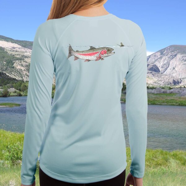 Swimming Rainbow Trout | Ladies Solar Long Sleeve Shirt