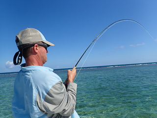 Jeff Currier flyfishing for permit
