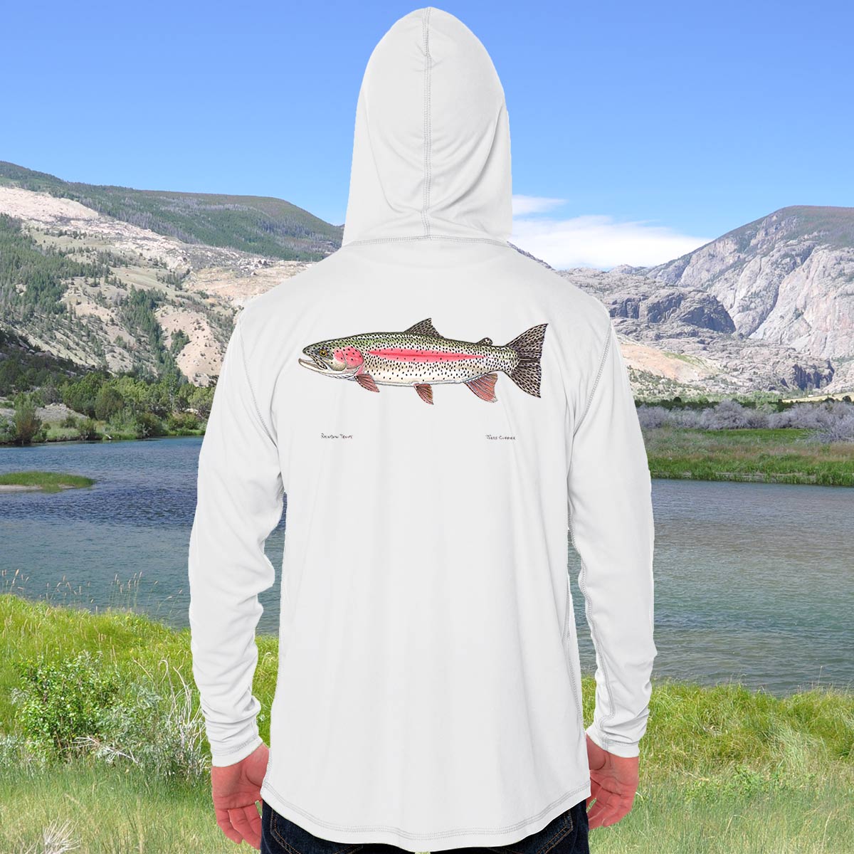 Rainbow popular Trout Hoodie