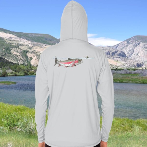 Swimming Rainbow Trout | Solar Hoodie - Image 3