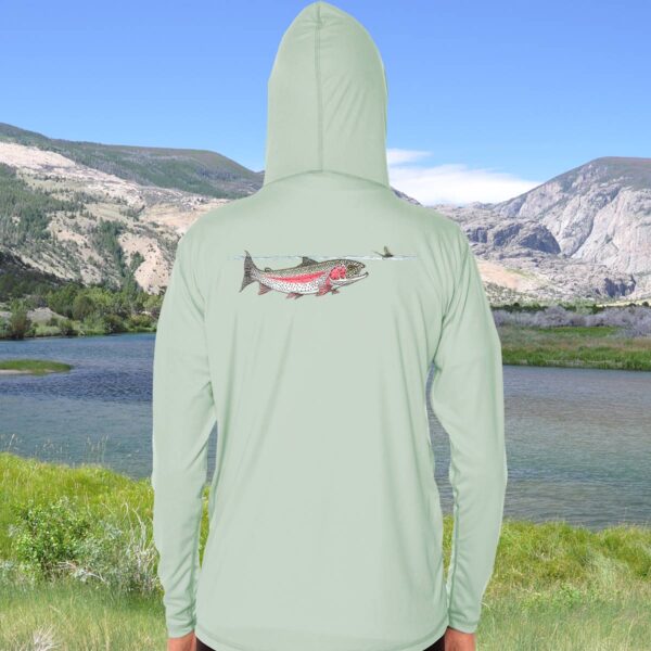 Swimming Rainbow Trout | Solar Hoodie - Image 5