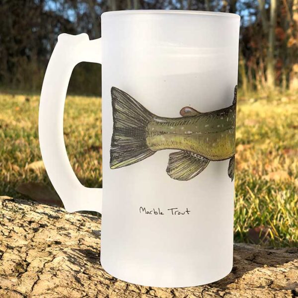 Marble Trout | Frosted Mug | Jeff Currier - Image 2