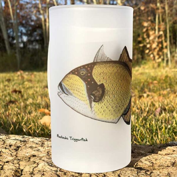 Mustache Triggerfish | Frosted Mug | Jeff Currier