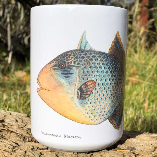 Yellowmargin Triggerfish | Coffee Mug | Jeff Currier