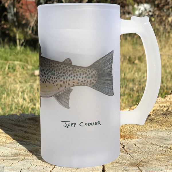 Ice Age Brown Trout | Frosted Mug | Jeff Currier - Image 2