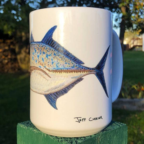 Bluefin Trevally | Coffee Mug | Jeff Currier - Image 2