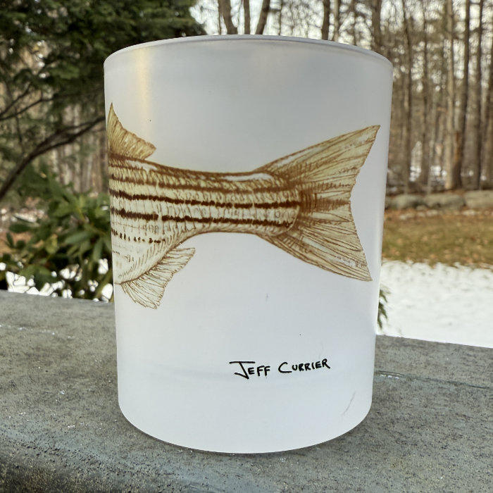 Striped Bass | Whiskey Glass - Image 2