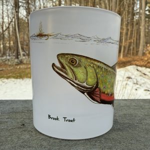 Swimming Brook Trout | Whiskey Glass