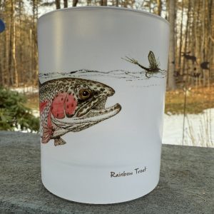 Swimming Rainbow Trout | Whiskey Glass